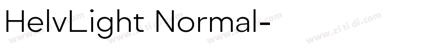 HelvLight Normal字体转换